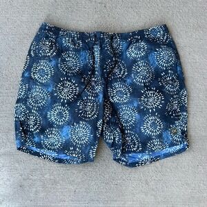 Outerknown Board Shorts Mens Size L Blue Constellation Print 7" Swim Surf